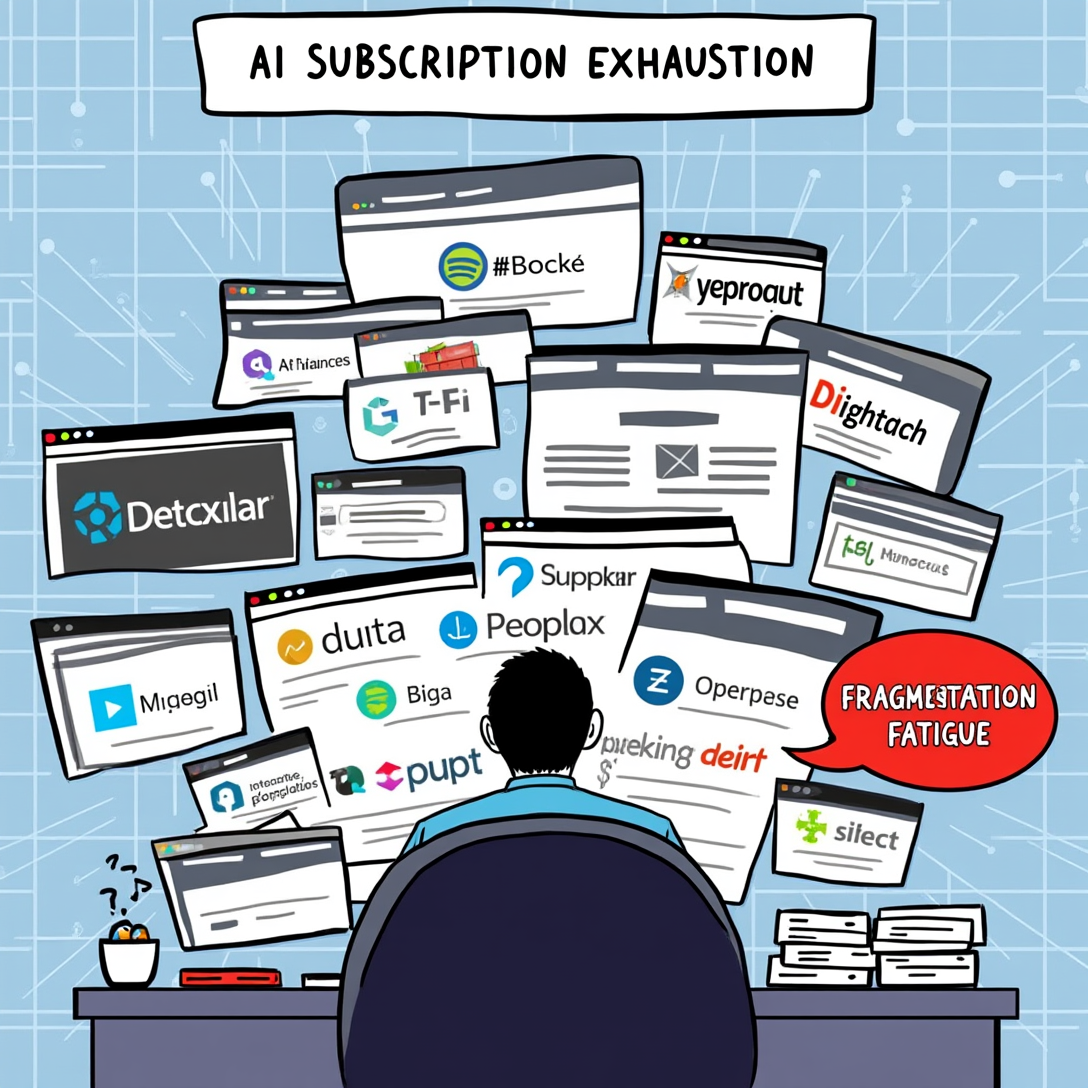 The AI subscription stack problem: why you're probably paying $60–$110/month and still switching tabs (Subscription exhastion)OneAIWorld's core value-prop post — not a product pitch, but a genuine
